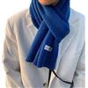 Petitefortune Sciarpa lavorata a maglia da donna, scialle in cashmere spesso, morbida, calda, girocollo, tinta unita, classica, sciarpa in lana, unisex, sciarpa a maglia, per inverno, autunno, meraviglioso regalo