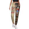 Qygtritvo Pantaloni a tema libro personalizzati Regali per le donne Solo una ragazza che ama i libri Nome personalizzato e immagine dei cartoni animati Pantaloni casual
