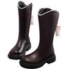 WOXIHUAN Stivaletti Alti per Bambine Ragazze,Stivali in Morbida Pelle Stivale da Equitazione Scarpe Papillon Stivaletto con Chiusura Lampo Laterale Boots Autunno e Inverno Stivali per Interni ed Esterni