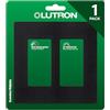 Lutron Claro 2 Gang Decorator/Rocker Wallplate Opaco, Midnight (confezione da 1) | SC-2-MN