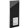 DOORLINE Citofono DoorLine Slim nero, campanello, possibilità di collegare un apriporta, telefono fisso e cellulare con funzione di unità interna, collegamento a/b 2 fili,