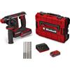 Einhell Professional tassellatore a batteria TP-HD 18/17-C Li BL +5 (3.0Ah) | PXC | 18 V | 1,7 J | Compact | Brushless | SDS-Plus | 2 funzioni | 5 punte | Batteria SEALED da 3,0 Ah + caricabatterie