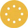 Bosch Accessories Bosch 5x Carta abrasiva EXPERT C470 con 8 fori per levigatrici rotoorbitali | per Vernice su legno, Legno duro, Grano 240, Professional Accessorio levigatrice rotoorbitale, Levigatrice orbitale
