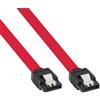 Inline Cavo di collegamento InLine SATA 6Gb/s 0.5m Rosso [27305]