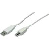 Goobay USB 2.0 Cavo di collegamento [1x Spina A USB 2.0 - 1x Spina B USB 2.0] 5 m Grigio