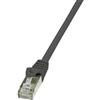 Logilink Cavo di collegamento RJ45 Rete CAT 6 F/UTP 7.5 m Nero con protezione LogiLink [CP2083S]