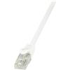 Logilink Cavo di collegamento RJ45 Rete CAT 6 U/UTP 10 m Bianco con protezione LogiLink [CP2091U]