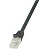 Logilink Cavo di collegamento RJ45 Rete CAT 6 U/UTP 5 m Nero con protezione LogiLink [CP2073U]