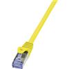 Logilink Cavo di collegamento RJ45 Rete CAT 6A S/FTP 5 m Giallo Ritardante di fiamma, con protezione LogiLink [CQ3077S]