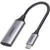 UGREEN Adattatore Usb Ugreen Usb Tipo-C a Hdmi 2.0 4K a 60Hz Thunderbolt 3 per MacBook/PC Grigio [70444]