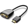 UGREEN Convertitore Ugreen da Hdmi maschio a VGA femmina senza audio 0.25m Nero [40253]