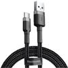Baseus Cavo Baseus Cafule 3m Tipo-C 2A Nero/grigio [CATKLF-UG1]