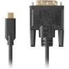 Lanberg Adattatore cavo video Lanberg Usb Tipo-C/DVI-D 3m Nero [CA-CMDV-10CU-0030-BK]