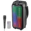 TRACER Altoparlante Tracer Tower Led RGB TWS Bluetooth con microfono 16W Nero [TRAGLO46925]