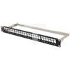 Lanberg Pannello Patch Lanberg vuoto 24 porte 19" 1U per moduli Keystone Nero [PPKS-0924-B]