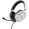 Trust Cuffia rust GXT498W Forta a padiglione per Gaming 3.5mm con microfono Nero/Bianco [24716]