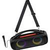 MEDIA-TECH Altoparlante portatile Media-Tech Wireless Bluetooth 60W Nero [MT3184]