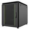 Link Armadio Rack 19" Link 12 Unita' (A)700X (L)600 X Profondita' 800mm Porta Vetro Nero [LK1912U68]