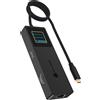 Icybox Docking station Icybox IB-DK4038-LCD 100W Antracite [IB-DK4038-LCD]