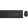 NATEC Set tastiera e Mouse Natec Stingray 2 wireless USB ottico 4000Dpi 9 tasti Nero [NZB-2315]