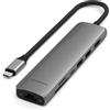 SATECHI Hub di interfaccia Satechi 7in1 ST-P7SM USB 3.2 Type-C Grigio [ST-P7SM]