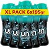 Lenor Profumatore Bucato Lavatrice Perle Profumate, Unstoppables Fresh, Maxi Formato 6 x 195g, Intensificatore Di Profumo