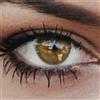 GLAMLENS Lenti a contatto colorate marrone chiaro New York Hazel - mensili - con porta lenti a contatto - marroni naturale in silicone idrogel - 2 pezzi - senza correzione 0.00 diottrie