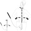 LxPxP Set bondage regolabile con collare uncino anale e manette - kit completo per giochi SM intensi - accessori BDSM per coppie e appassionati di fetish ideale per scenari di dominazione