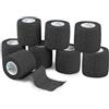 ANAMPION 5cmX4.5M Benda Elastica Coesiva Non Tessuti Bende Elastiche Bendaggio Adesiva Coesiva Nastro Bendaggio Sportivo per Mani, Piedi, Ginocchia, Braccia (pl2)