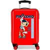 Disney Pinocchio Valigia da cabina rossa 38 x 55 x 20 cm Rigida ABS Chiusura a combinazione laterale 34 L 2 kg 4 ruote doppie