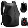 HYC00 Zaino Moto Impermeabile Uomo Donna, Zaino per Casco da Moto | Leggero Zaino Porta Casco da Moto Zaini da Viaggio Zainetto da Ciclismo Grand Zaini da Hiking per Outdoor Campeggio,A-Nero WU
