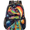 Entemne Zaino per la scuola per bambini per ragazzi e ragazze, universo, dinosauro, spazio, pianeti, zaino grande per la scuola elementare secondaria, impermeabile, leggero, per adolescenti, viaggi