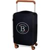 BERTOO Napoli - Custodia per valigia con manico largo, misura XXL, 78 x 52 x 31 cm, colore: Nero