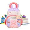 Generic Zaino Bambini Zaino Spazioso Impermeabile Altezza 32 Cm | Zaino Asilo Color Block con Fibbia Regolabile Per Bambine Tre Anni Scuola Materna e Elementare