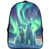 kaiyun Aurora Borsa Da Scuola Ragazzi Zaini Ragazze Elementare Orso polare Zainetto Bambino Gita Zaino Leggero 16 inch
