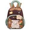 Generic Zaini Bambini Zaino Spazioso Impermeabile Altezza 32 Cm | Zaino Asilo Color Block con Fibbia Regolabile Per Bambine Tre Anni Scuola Materna e Elementare
