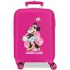 Disney Minnie Party Joumma Cabin Valigia per bambini, rigida in ABS, con lucchetto a combinazione laterale, 28,4 l, 2 kg, 4 ruote doppie, bagaglio a mano