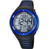 Calypso Orologio Digitale Uomo Gomma - 10 ATM, Data, Cronografo, Doppio Fuso, Luce, Allarme, 12/24 h - K5807 Flash Time