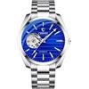 DAXIAOYU Orologio da polso da uomo automatico scheletro, casual, quadrante grande, meccanico, a carica manuale, impermeabile, luminoso
