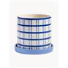 klevering Vaso dipinto a mano Clash - Blu