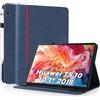 AsWant Custodia per Huawei MediaPad T5 10.1 2018,Blu | Slim PU,Ultra Sottile in PU Pelle,Supporto,Scomparto per schede,Cover per Huawei Mediapad T5 AGS2-W09/AGS2-W19/AGS2-L09