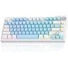MageGee Mini tastiera da gioco al 60%, tastiera ultra-compatta a 75 tasti retroilluminata RGB, TS75 ergonomica, impermeabile, meccanica, tastiere per computer da ufficio per PC, Mac, PS4, Xbox ONE
