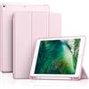 ProCase Smart Case per Ipad Air 3a Generazione 2019/Ipad Pro 2017 da 10,5 Pollici, Custodia Sottile con Supporto per Matita Posteriore Traslucida Satinata per Air 3 -Rosa Chiaro