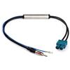 Panlouting Antenna Radio FM per Auto | Adattatore Doppio Fakra a Spina DIN con Alimentazione Phantom | Amplificatore Segnale | Compatibile con Volkswagen VW Audi Skoda BMW Unità Principale Audio Stereo