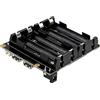 Geekworm UPS X1202 4-Cell 5V Shiled per Raspberry Pi 5| Uscita massima 5,1 V 5 A | Ingresso ampio 6-18 V|Alimentazione automatica | Rilevamento sicuro |Rilevamento della perdita di potenza