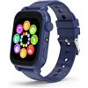 Aoekne Smartwatch per bambini, fitness tracker, orologio con contapassi, monitor del sonno, sveglia, giochi puzzle, touch screen HD da 1,85, per ragazze e ragazzi 4-16 anni (blu)