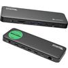 Plugable Dock Thunderbolt 4 con ricarica da 100 W, certificazione Thunderbolt, docking station per laptop doppio monitor singolo 8K o Dual 4K HDMI per Windows e Mac, 4X USB, Gigabit Ethernet