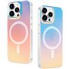 DEVASO Custodia Magnetica per iPhone 13 Pro Max, Traslucida, Iridescente | Compatibile con MagSafe, Custodia Smerigliato Colorata Smerigliato Antiurto Sottile Silicone TPU Anti-Impronte Case