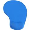 Generic Tappetino per mouse da ufficio con supporto - Tappetino ergonomico per mouse da tavolo da gioco con poggiapolsi - Design Gamepad tappetino base in gomma per computer portatile - blu