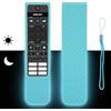 CTRLBETTER Custodia di controllo remoto in silicone compatibile con Philips SRC-3216-06S SRC-3215-06 SRC-3215-01 SRC-3216-12 TV Telecomando Cover protettiva antiurto con cordino (blu fluorescente)